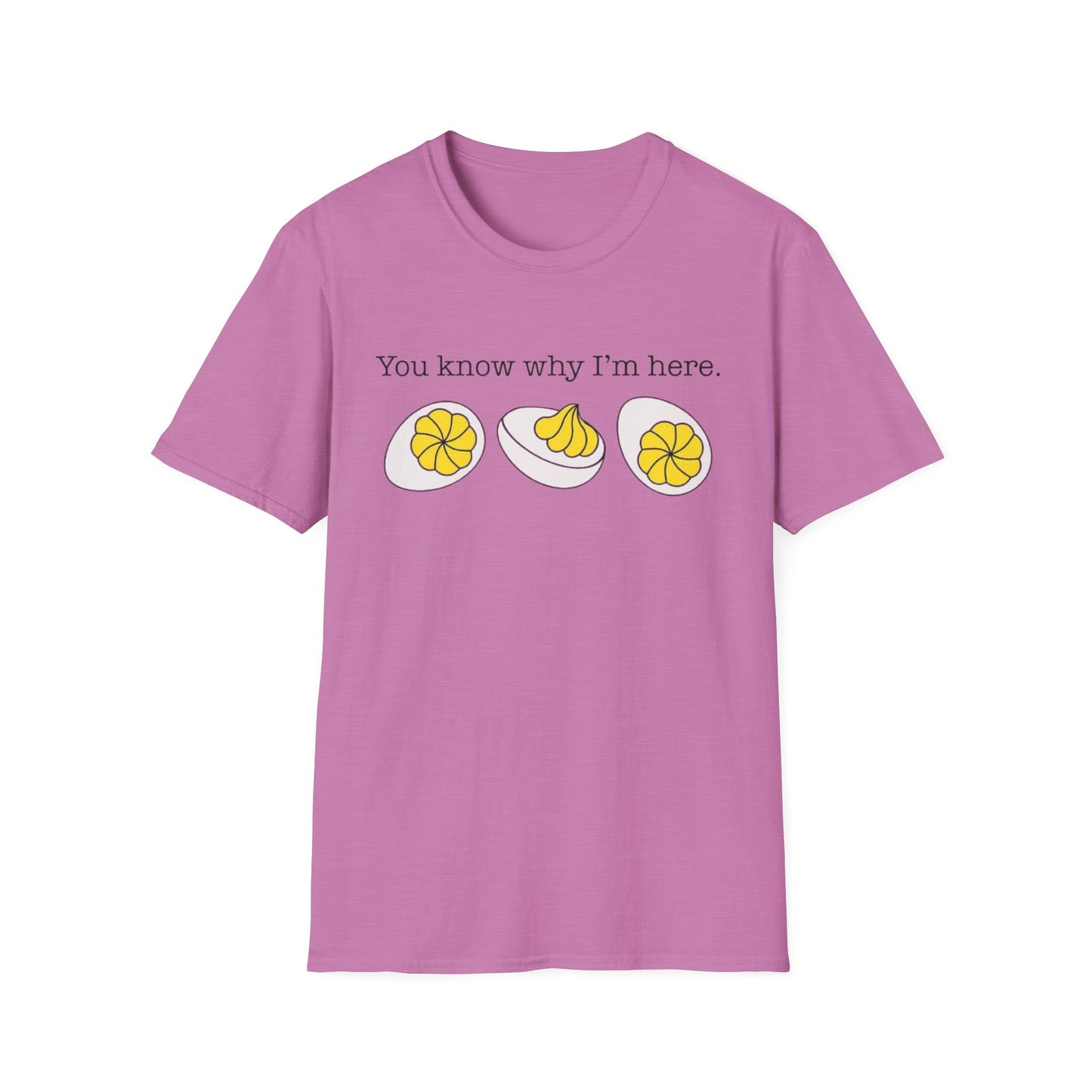 You Know Why I'm Here – Deviled Egg Edition Short Sleeve Tee