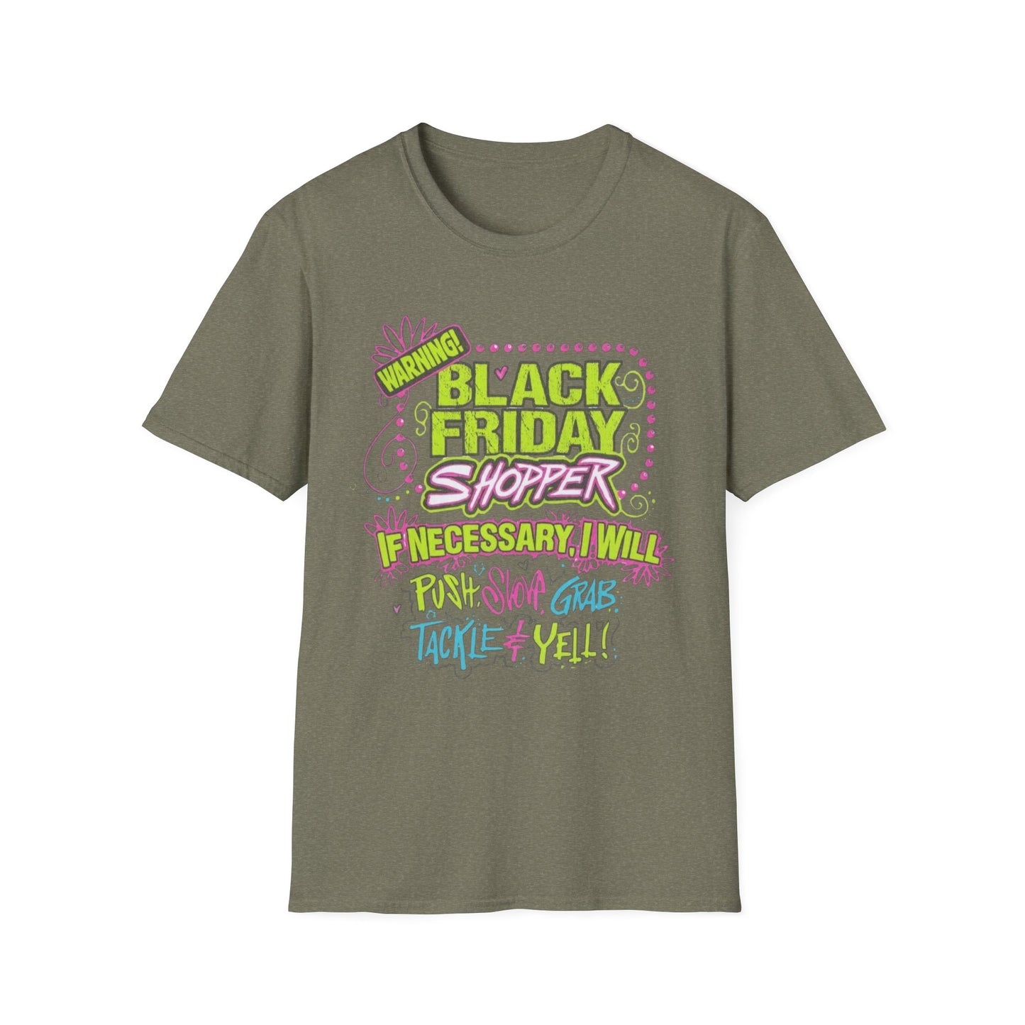 Warning: Black Friday Shopper Short Sleeve Tee