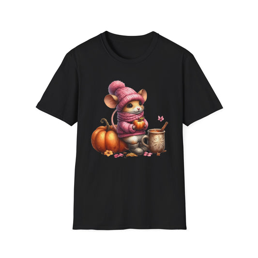 “Autumn Mouse” Tee – Cozy Critter Edition