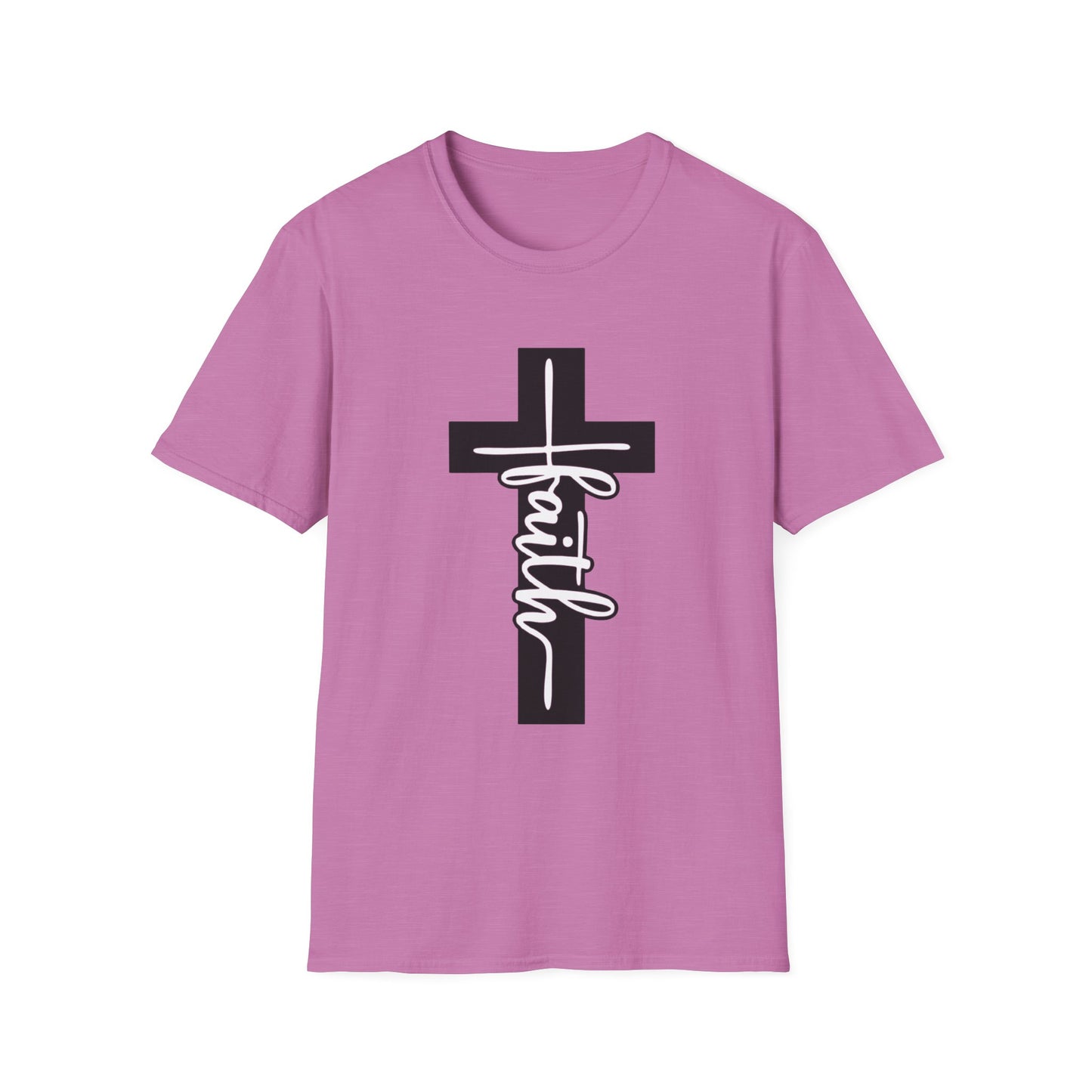 Faith Tee – Vertical Cross Script Edition