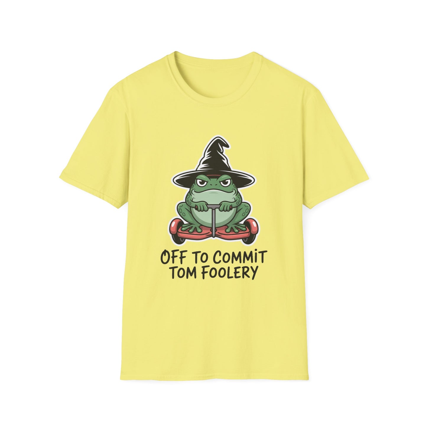 Tom Foolery Halloween Softstyle T-Shirt, Halloween Shirt, Sarcastic Frog Shirt, Funny Frog Satire Shirt