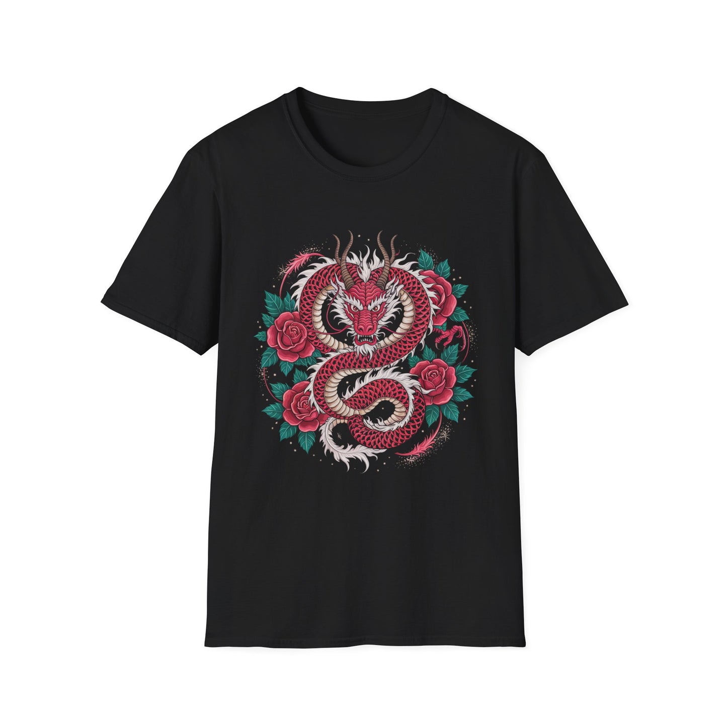 Thorns & Flame Dragon Rose Graphic Tee