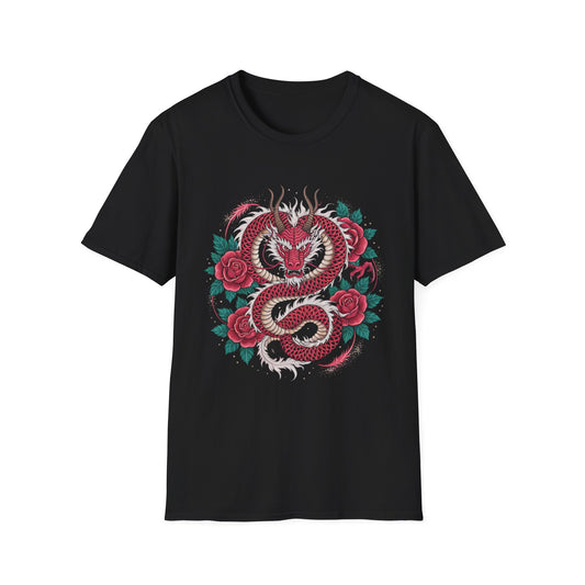 Thorns & Flame Dragon Rose Graphic Tee