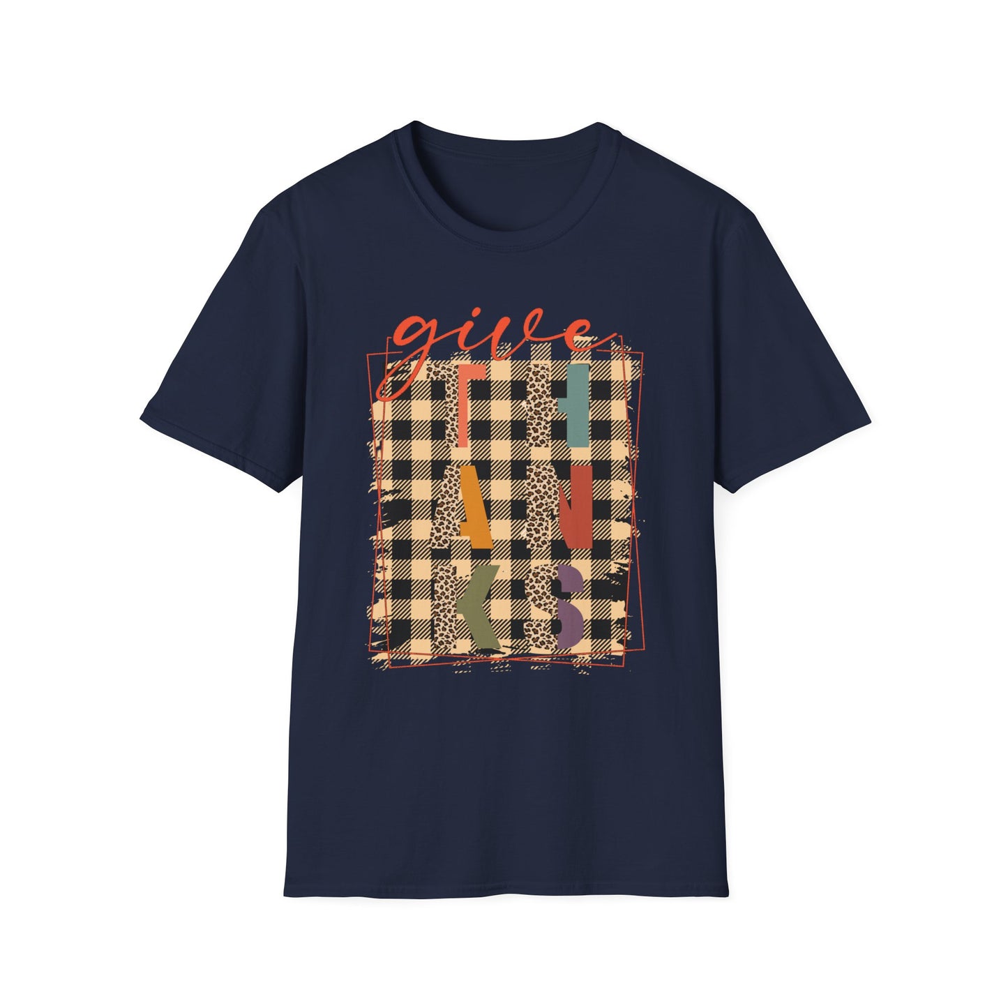 Give THANKS – Retro Patchwork Edition Short Sleeve Tee
