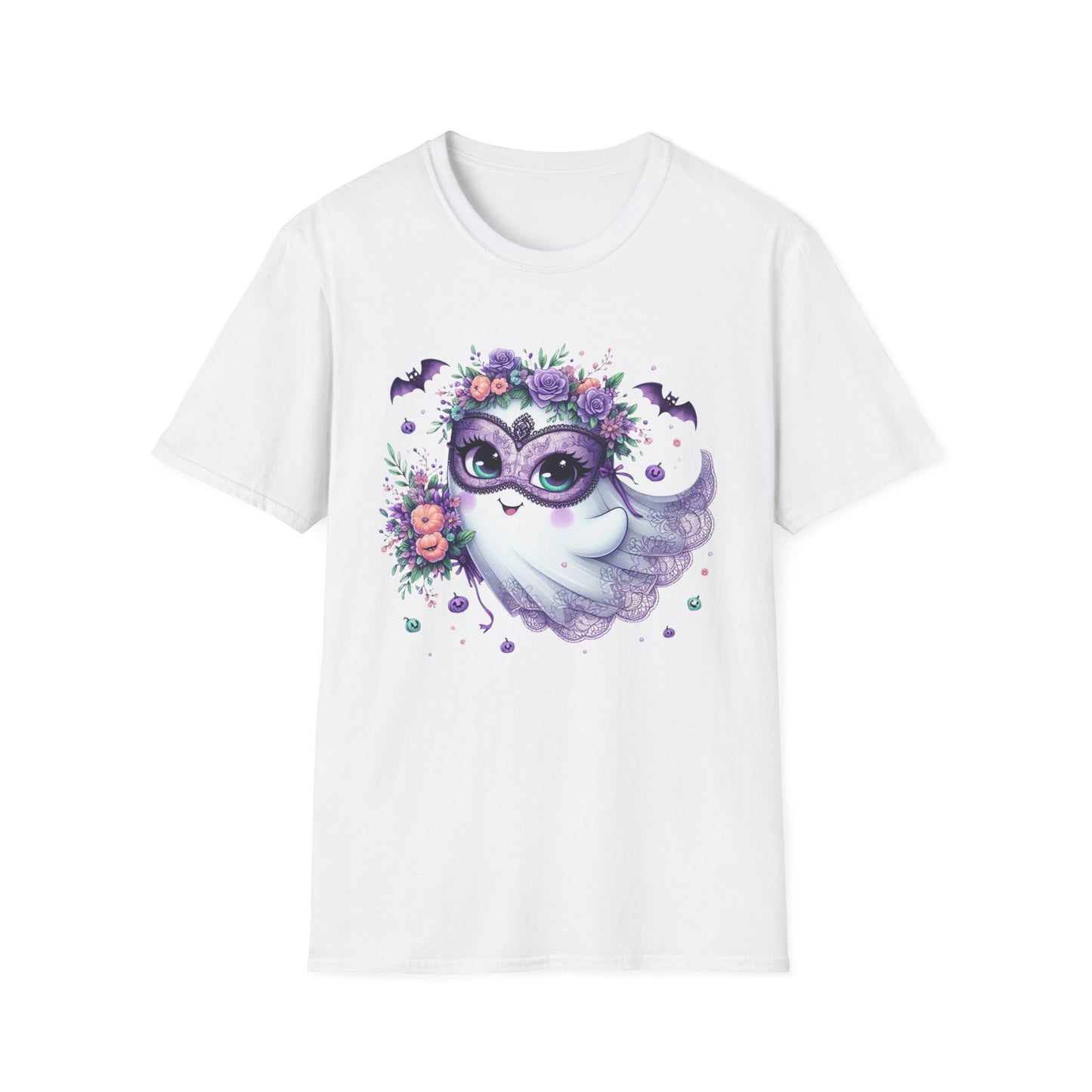 “Masquerade Ghost” Tee – Floral Phantom Edition