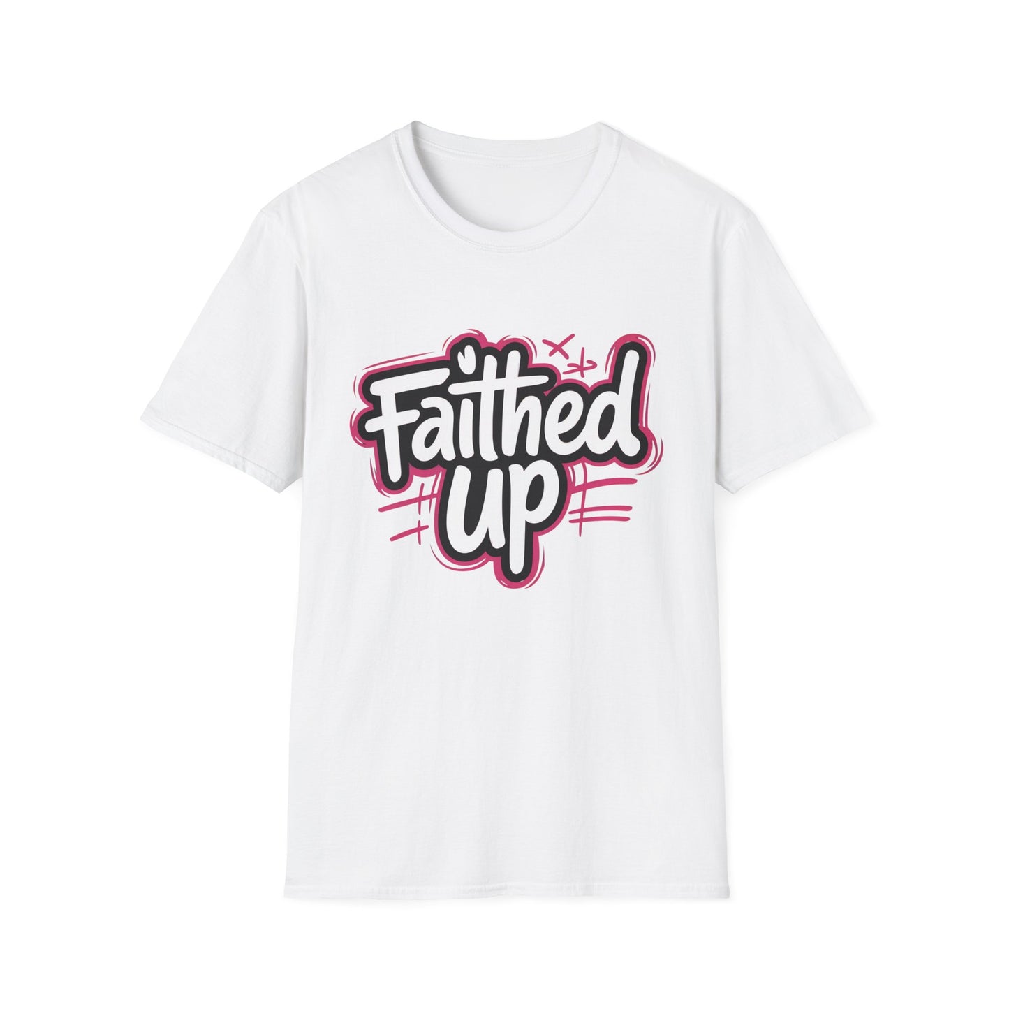 Faithed Up – Bold Faith T-Shirt PINK