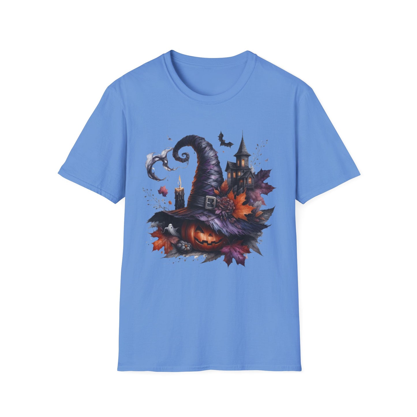 “Haunted Harvest” Tee – Witch Hat & Pumpkin Edition
