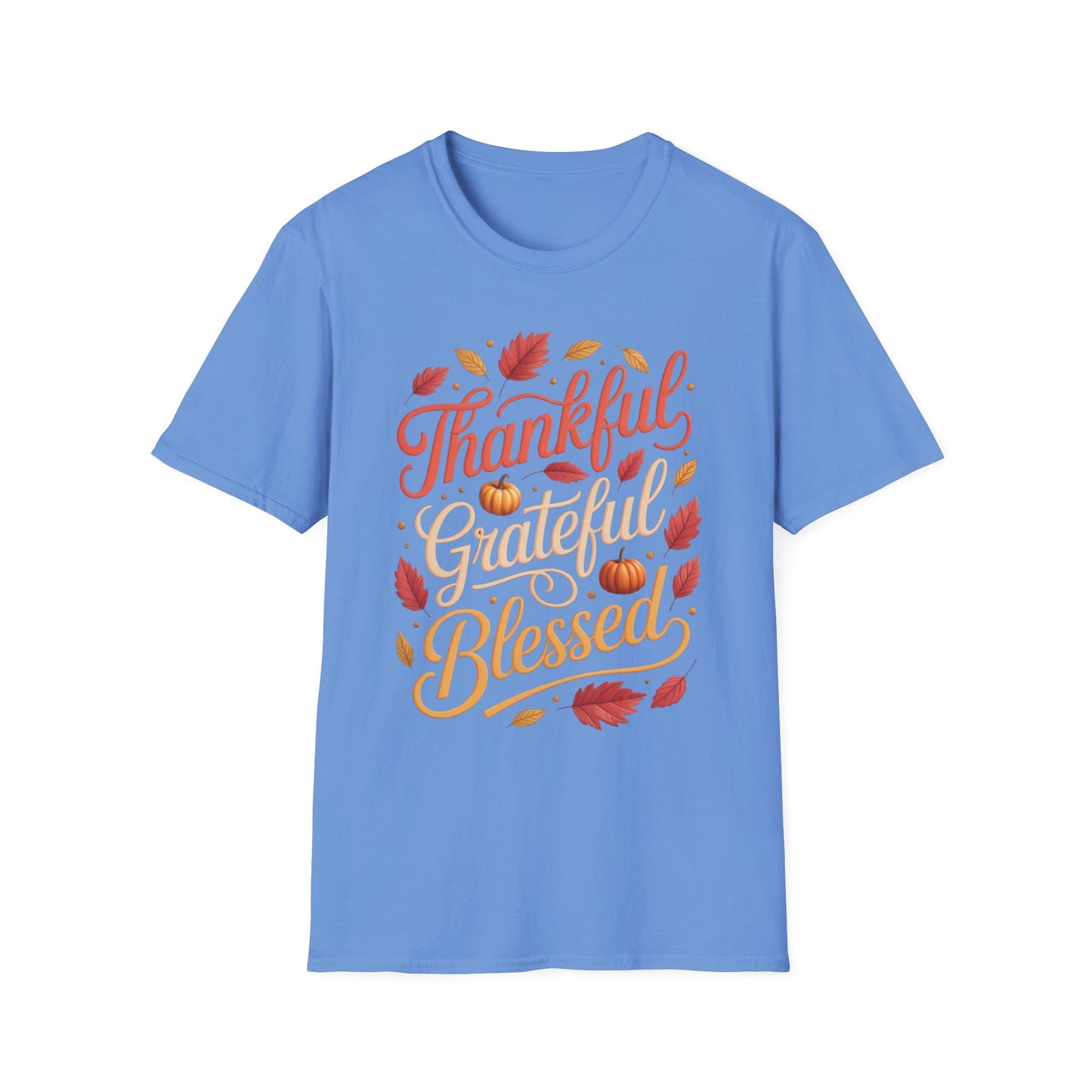 Thankful. Grateful. Blessed. Short Sleeve Tee