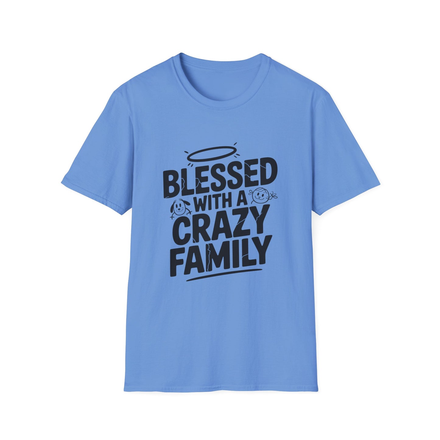 Blessed & Bonkers Tee – Family, Faith, and a Little Mayhem