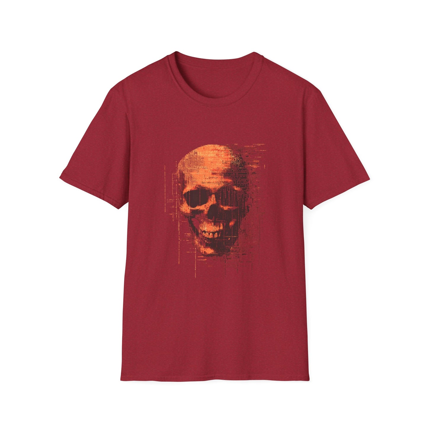 Data Decay – Glitched Skull Pixel Design