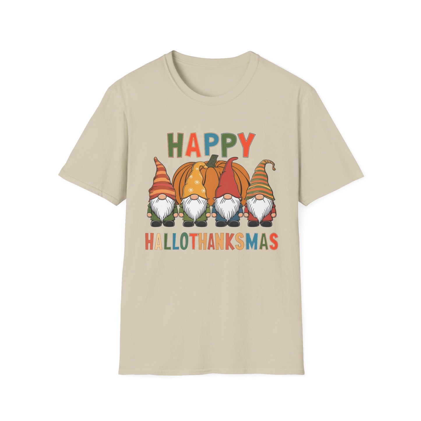 Happy HalloThanksMas – Gnome Squad Edition Short Sleeve Tee