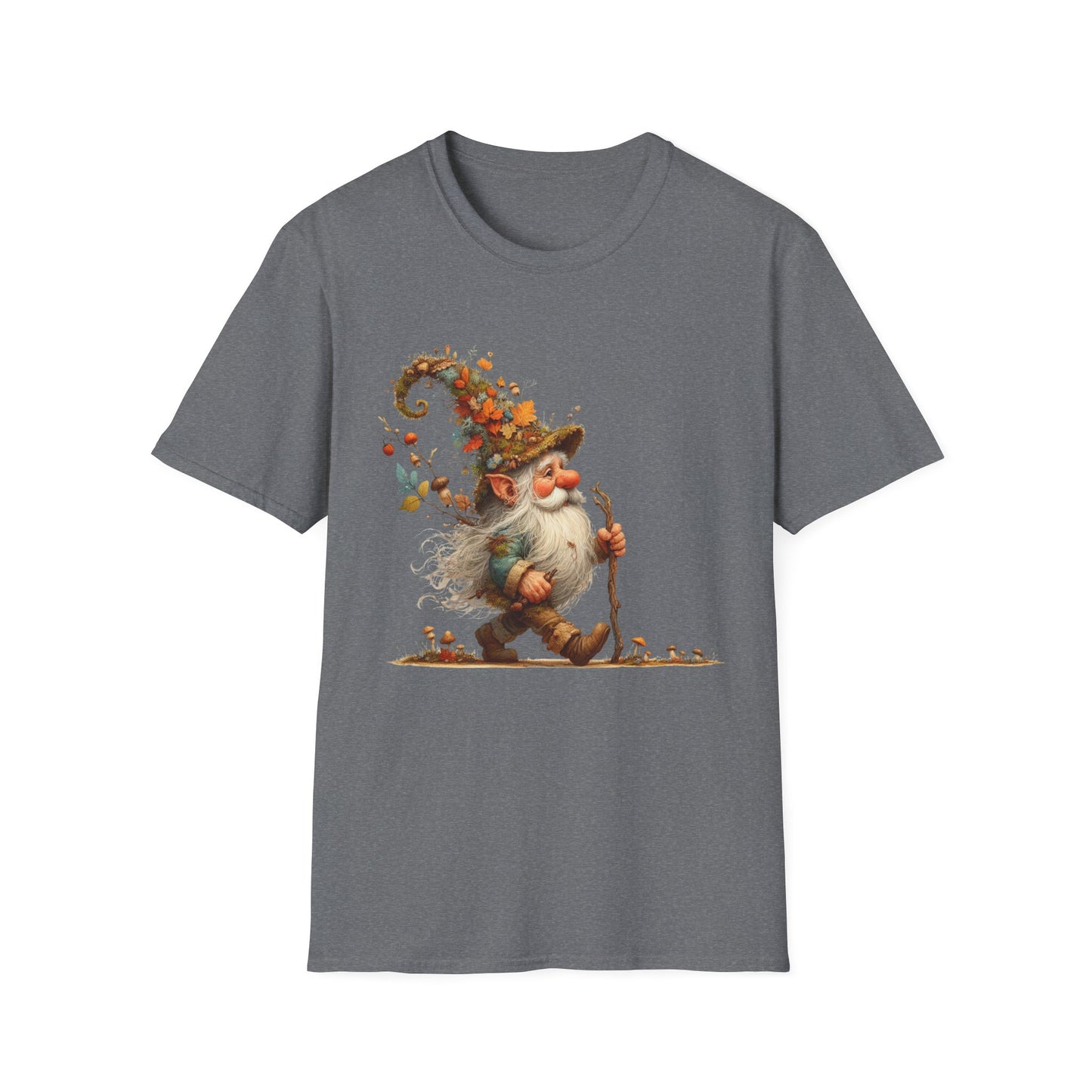 “Forest Walker Gnome” Tee – Woodland Lore Edition