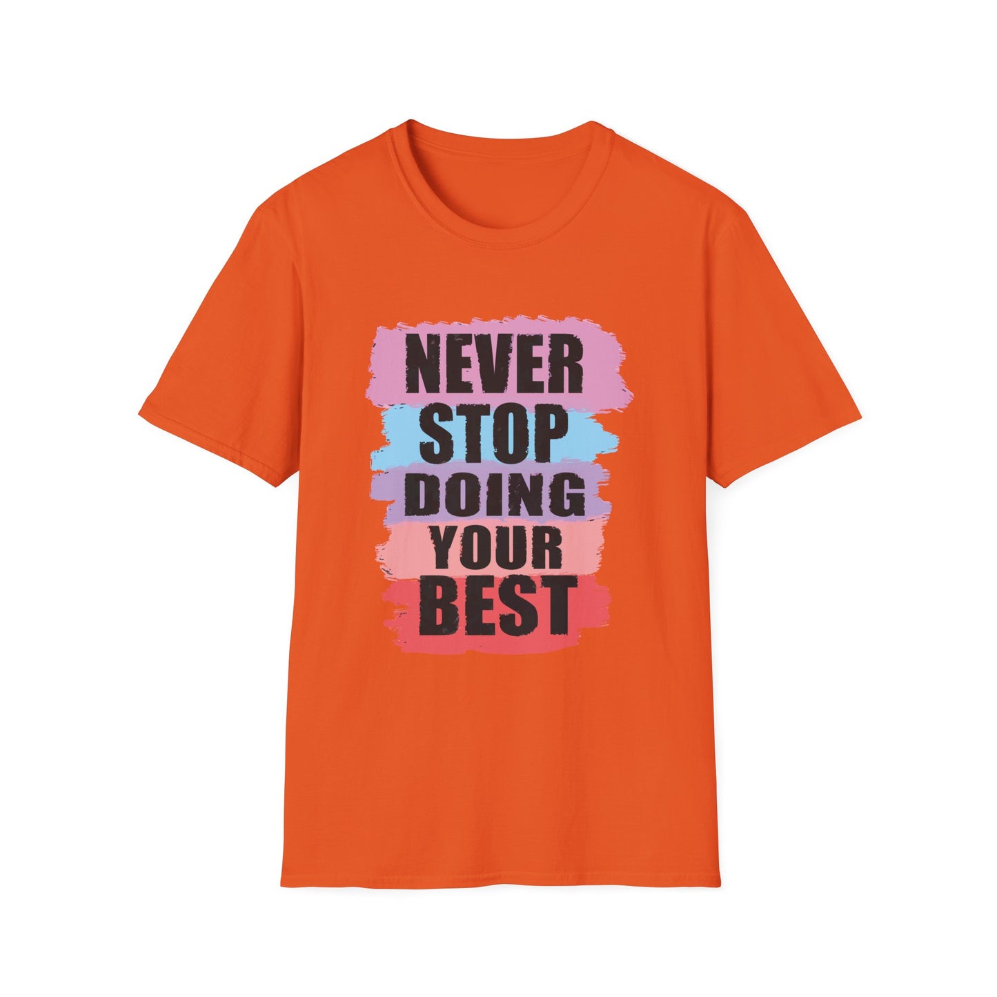 Never Stop Inspirational Graphic Tee