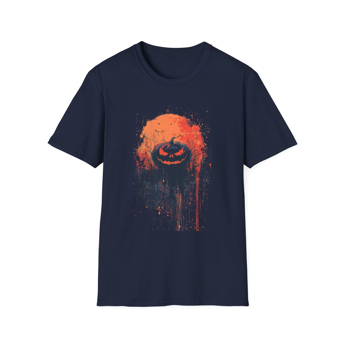 Moonlit Menace Halloween Pumpkin Tee