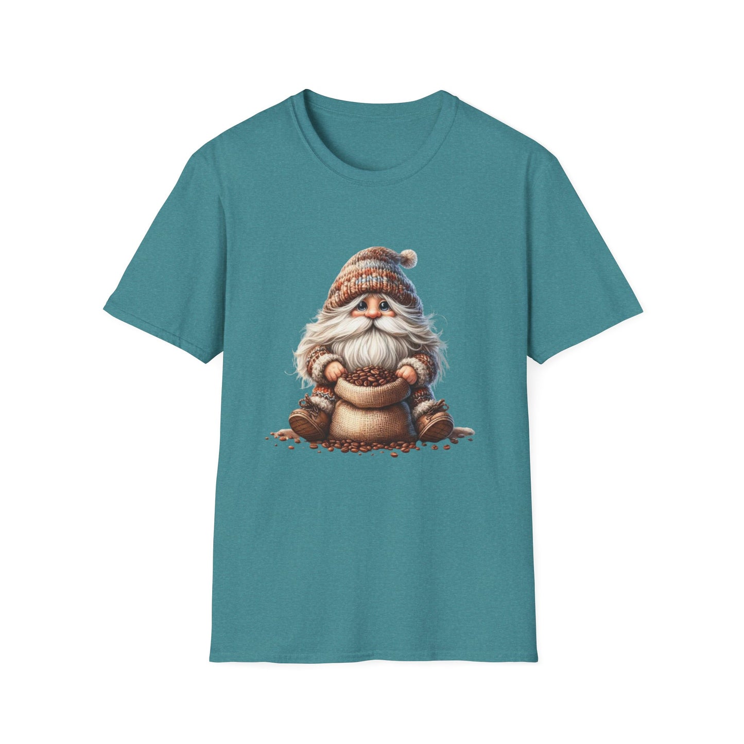 “Coffee Bean Gnome” Tee – Brewed & Bearded Edition