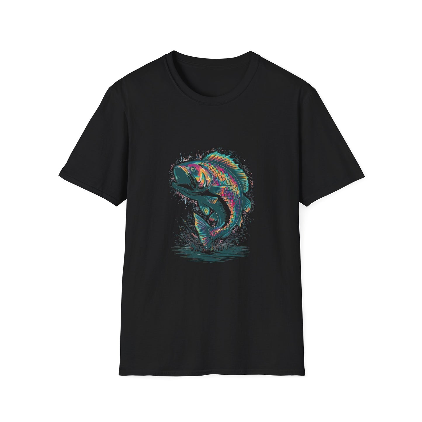 Hooked On Color Bass Graphic Tee