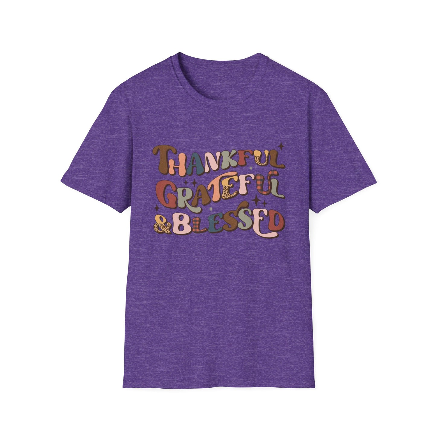 Thankful. Grateful. & Blessed. Short Sleeve Tee