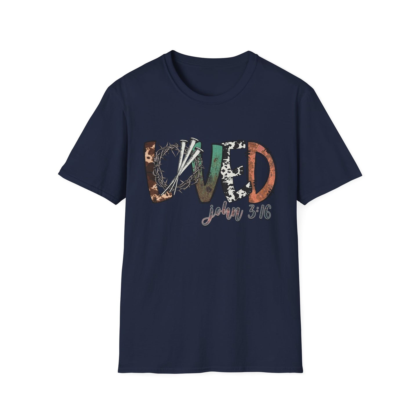 LOVED – John 3:16 Textured Faith Tee