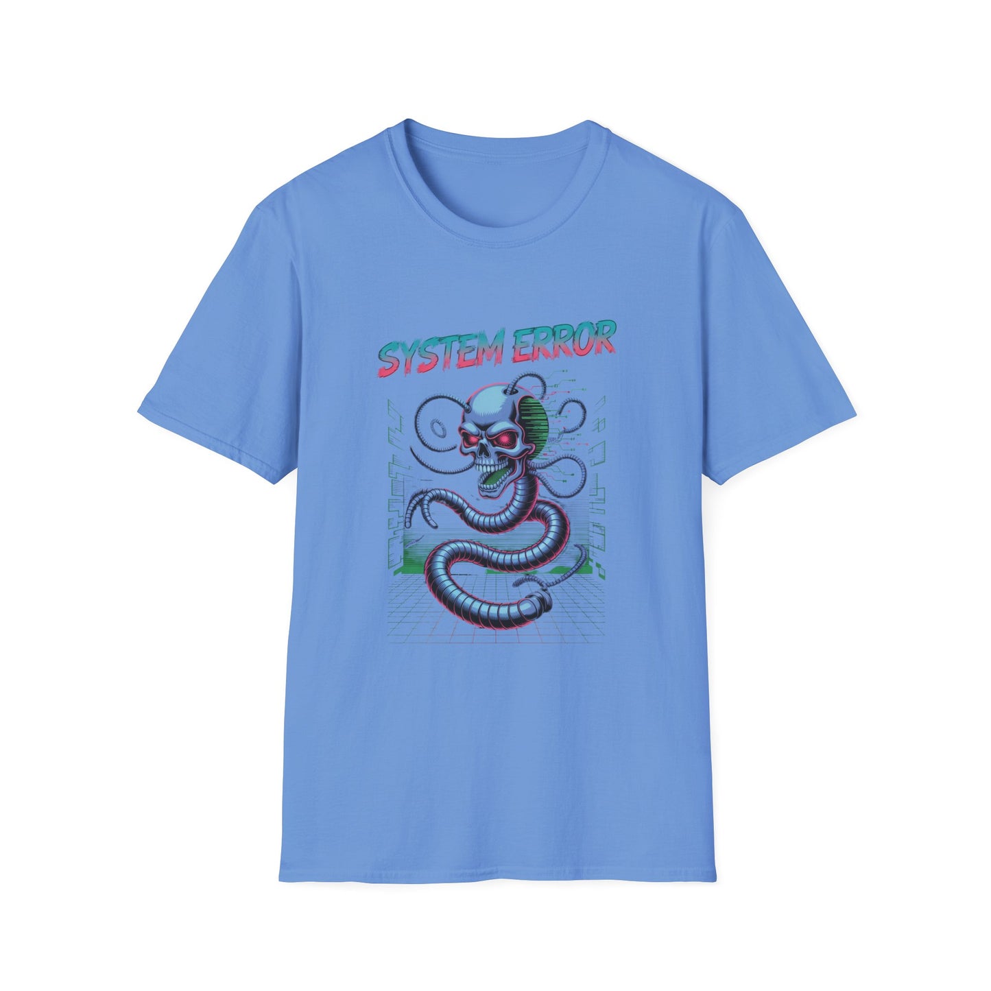 System Error – Cyber Skull Serpent Design