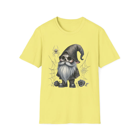 “Cracked Skull Gnome” Tee – Web & Rose Edition