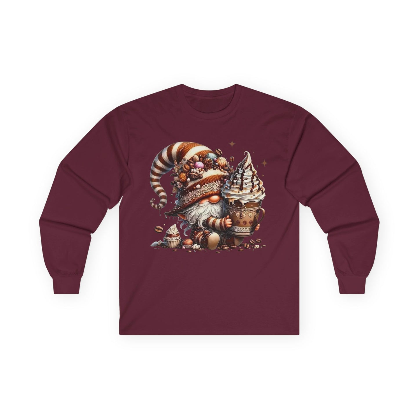 “Sweet Brew Gnome” Long Sleeve Tee – Dessert Daydream Edition