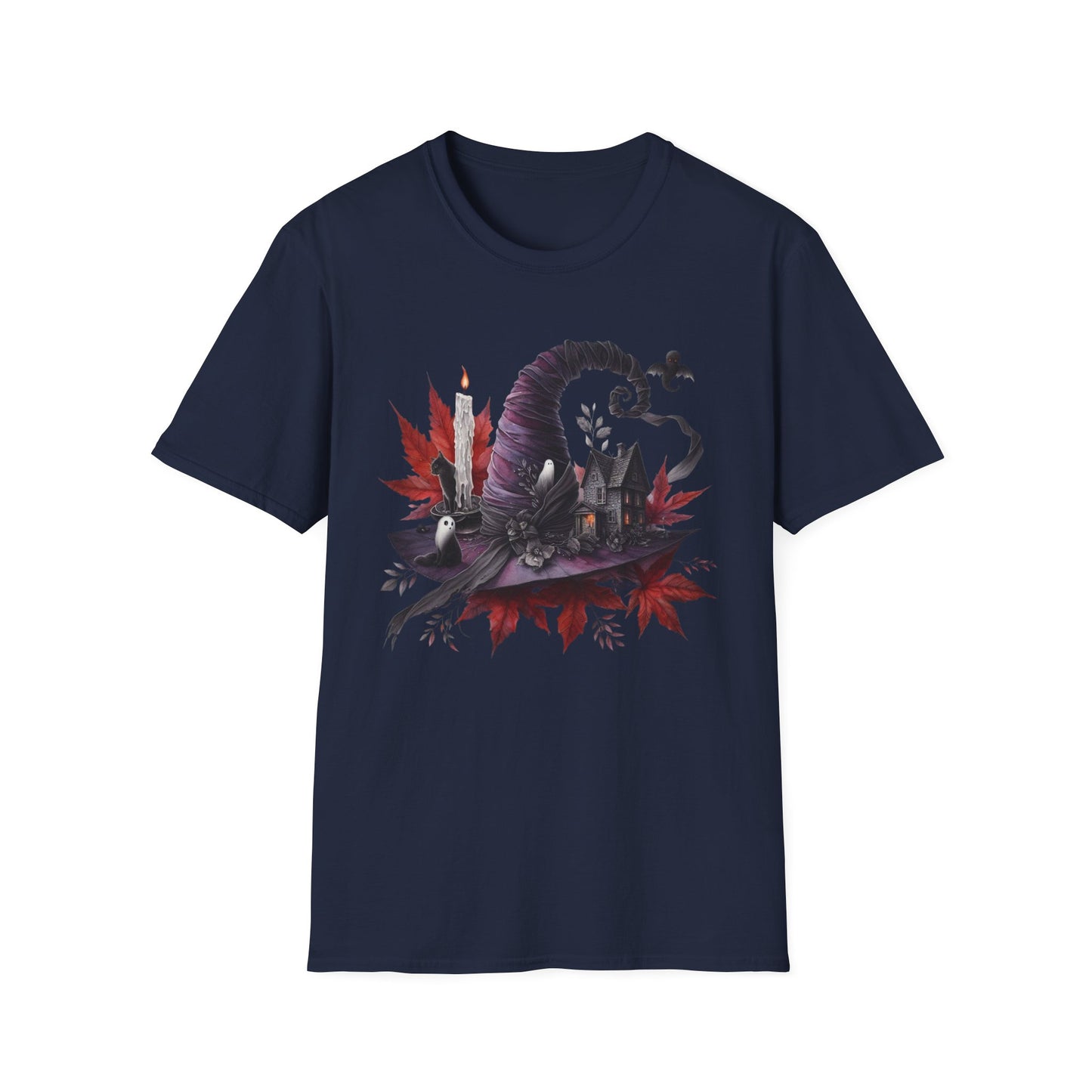 “Witch’s Hat & Haunted Companions” Tee – Autumn Enchantment Edition