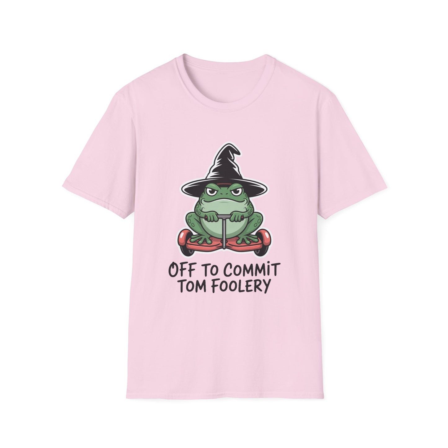 Tom Foolery Halloween Softstyle T-Shirt, Halloween Shirt, Sarcastic Frog Shirt, Funny Frog Satire Shirt