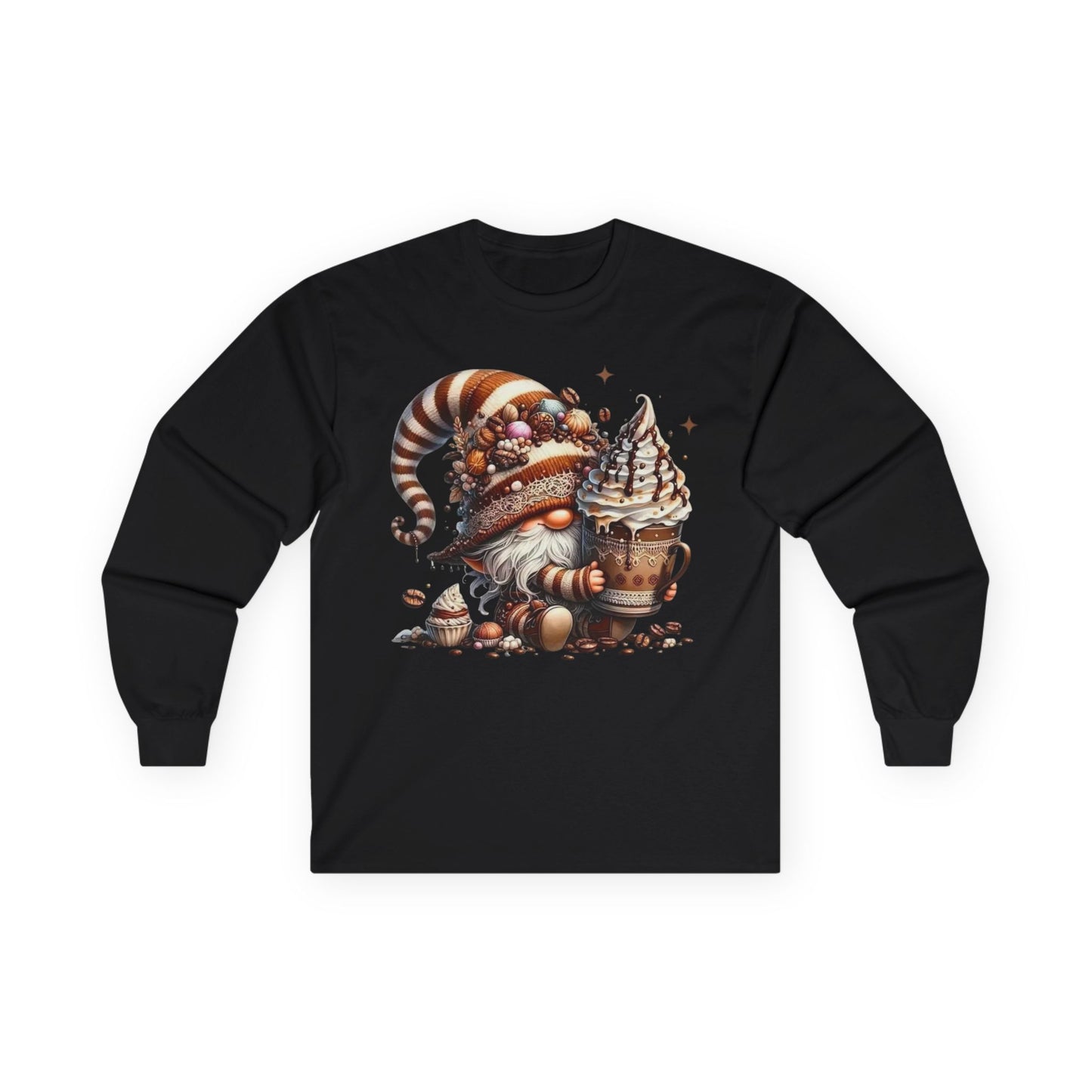 “Sweet Brew Gnome” Long Sleeve Tee – Dessert Daydream Edition