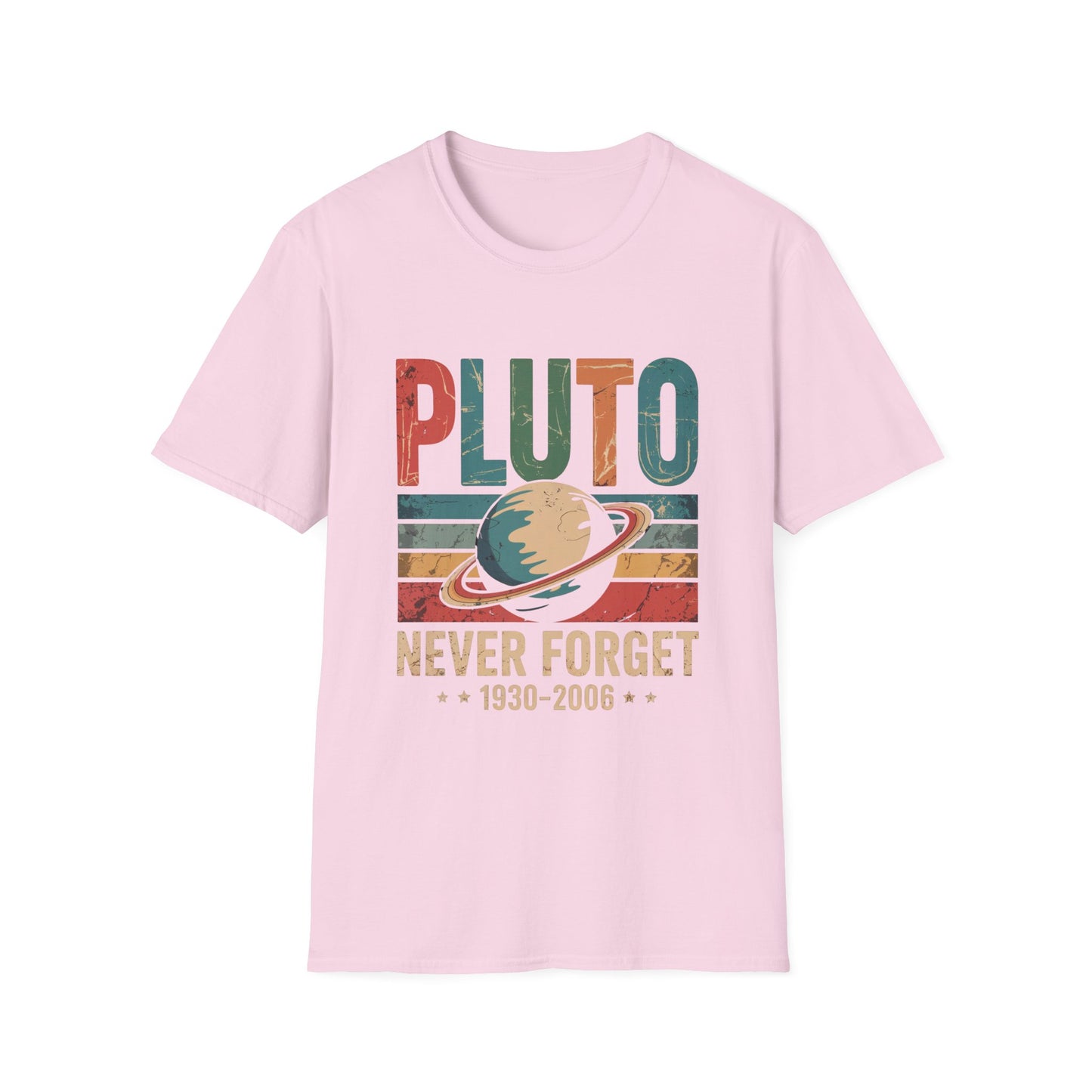 Pluto: Never Forget Vintage Planet Graphic Tee