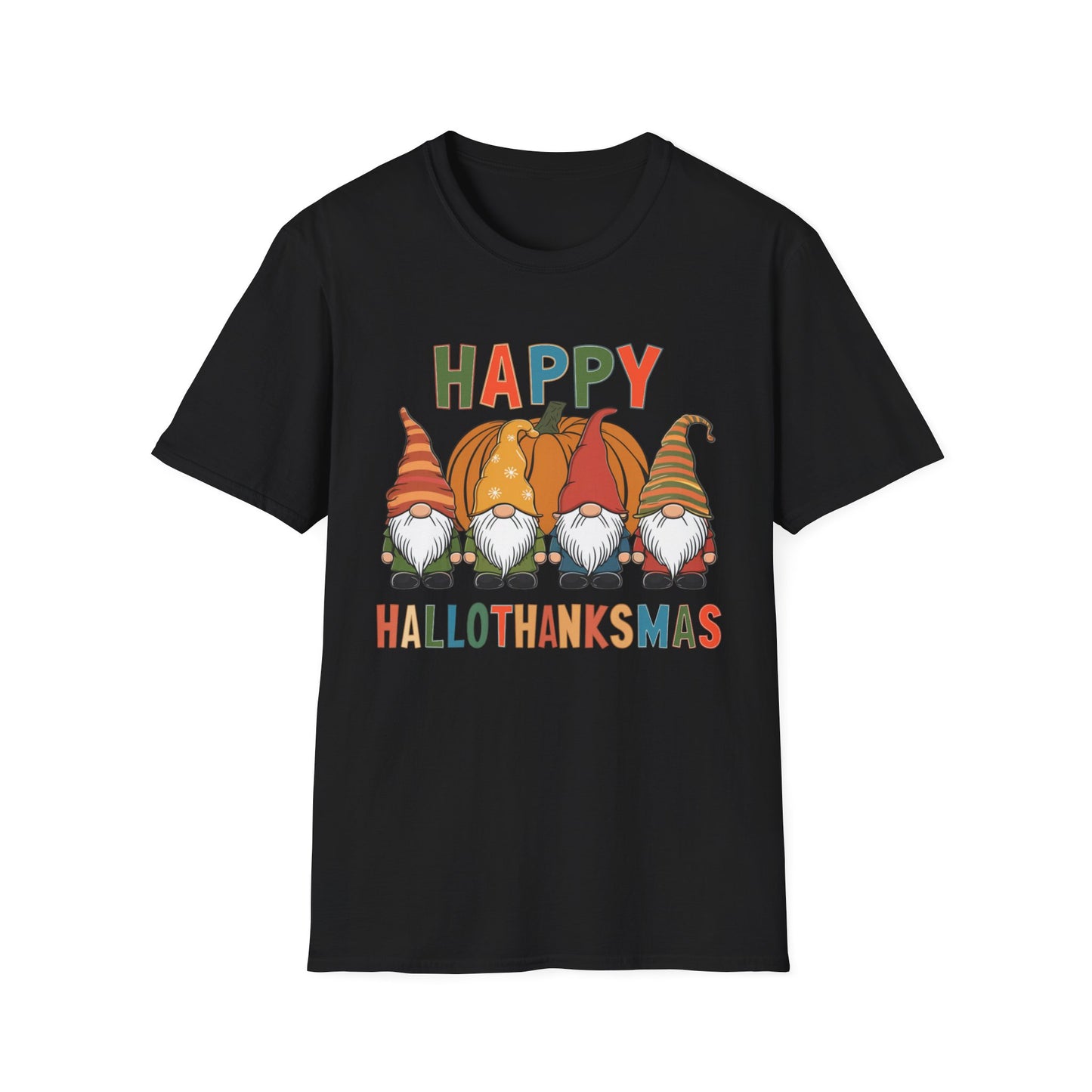 Happy HalloThanksMas – Gnome Squad Edition Short Sleeve Tee