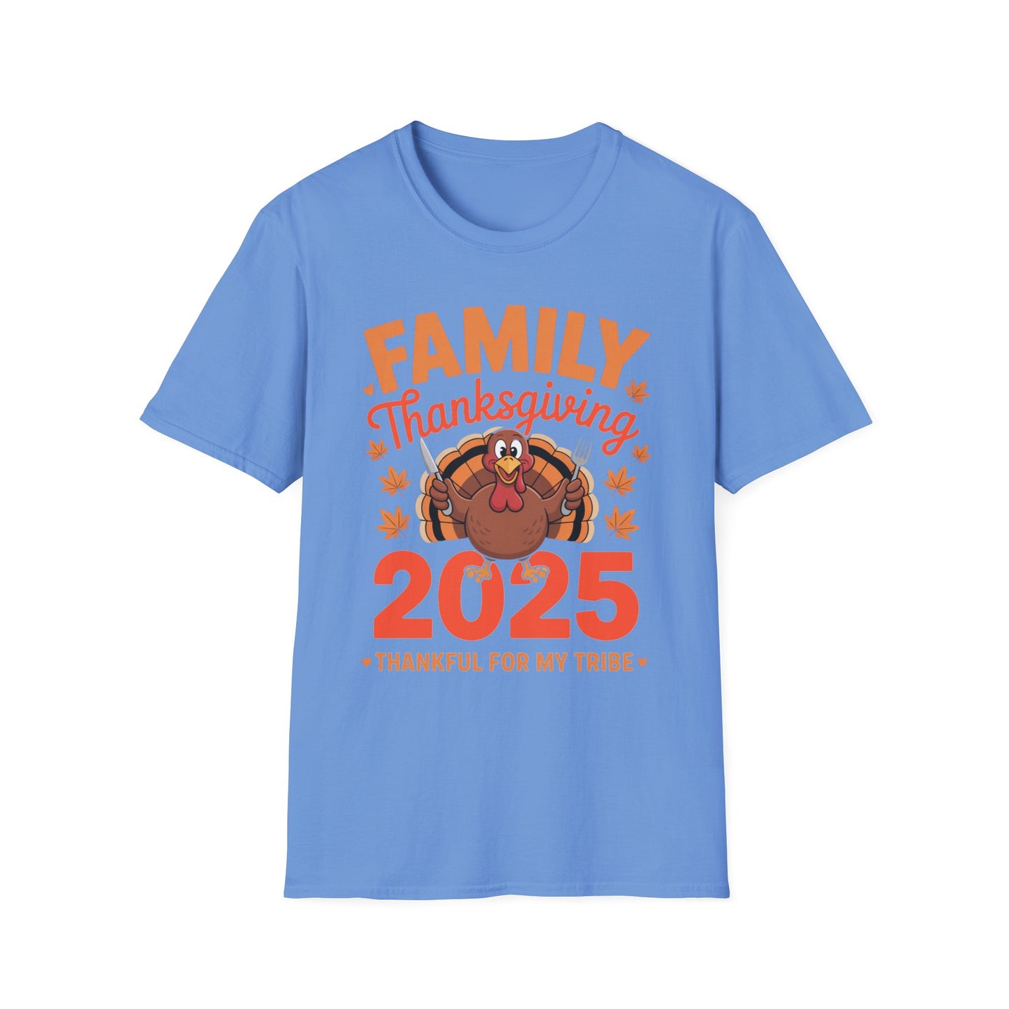 Thankful for My Tribe – Family Thanksgiving 2025 Short Sleeve Tee