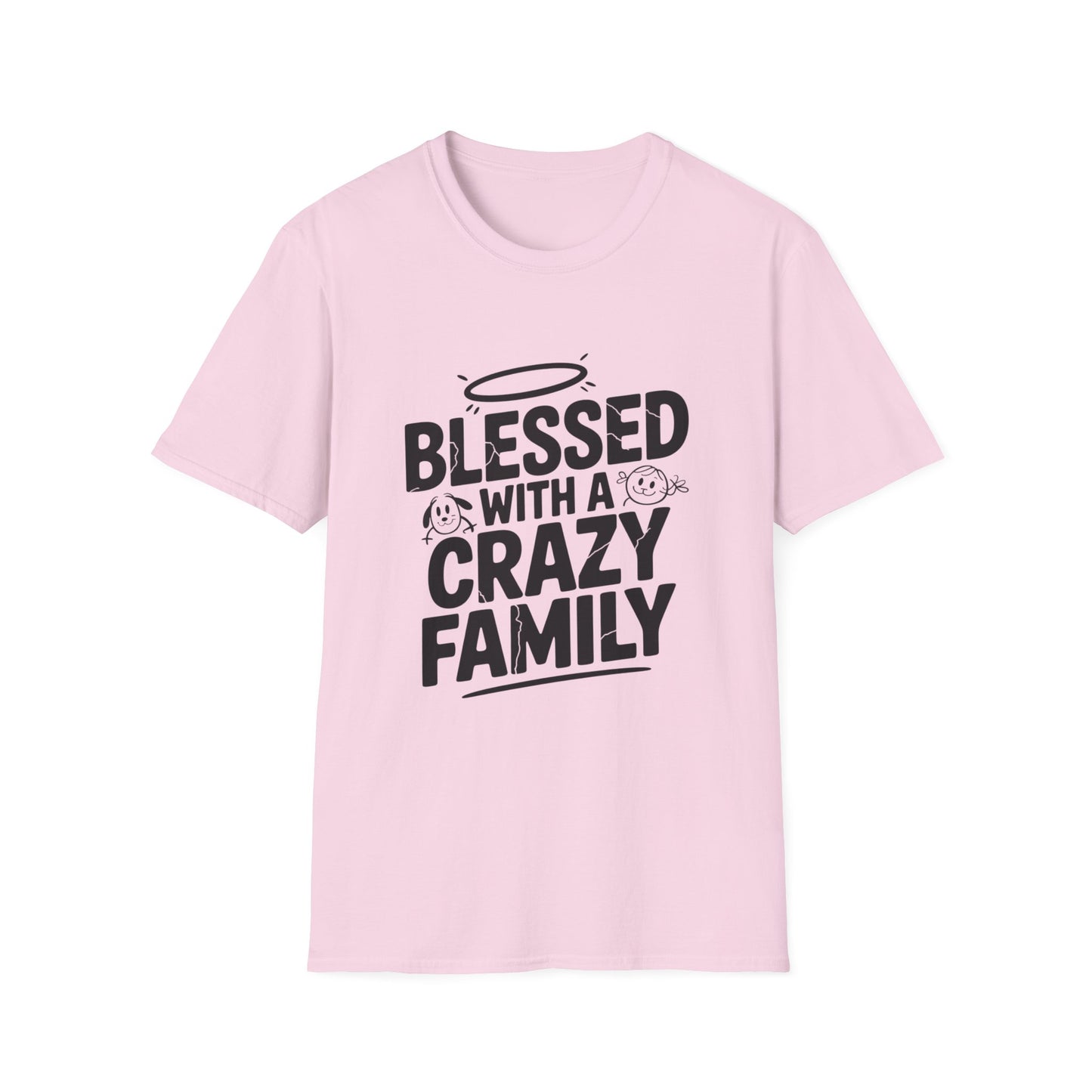 Blessed & Bonkers Tee – Family, Faith, and a Little Mayhem