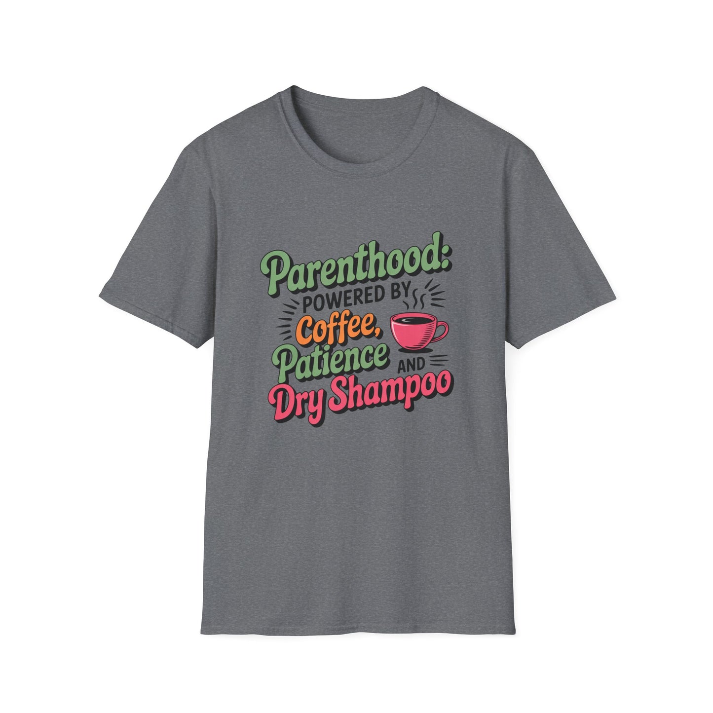Parenthood Essentials Tee – For the Caffeinated & Courageous