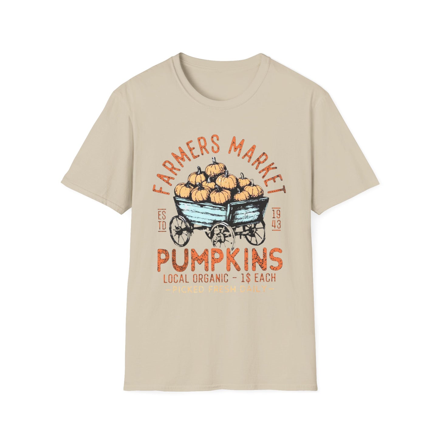 “Farmers Market Pumpkin Cart” Tee – Est. 1943 Edition