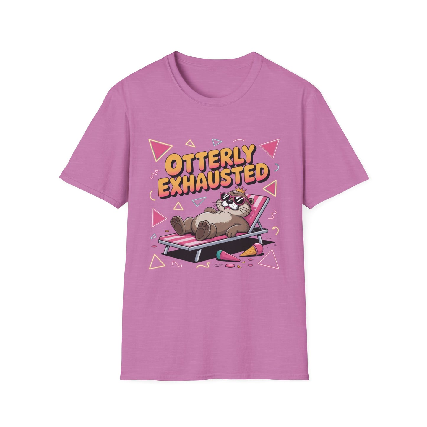 Otterly Exhausted Tee – Crowned, Crashed, and Cute