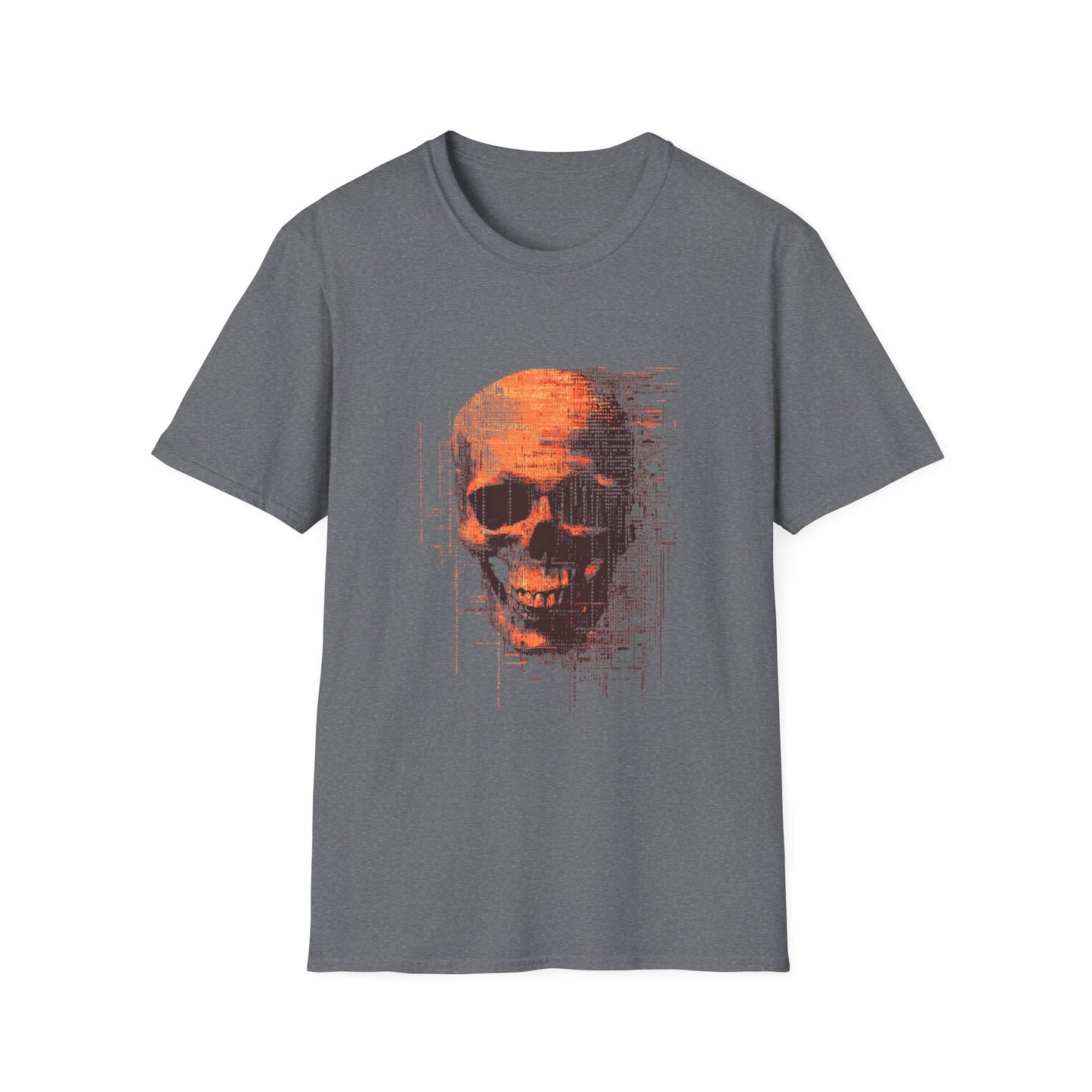 Data Decay – Glitched Skull Pixel Design