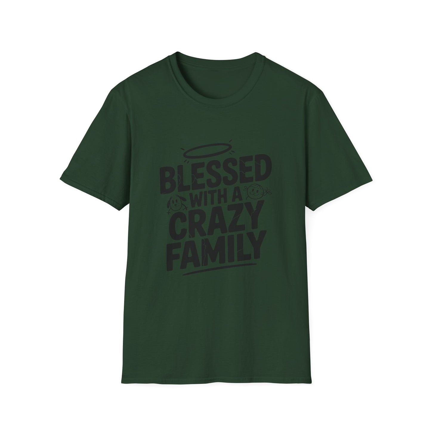 Blessed & Bonkers Tee – Family, Faith, and a Little Mayhem