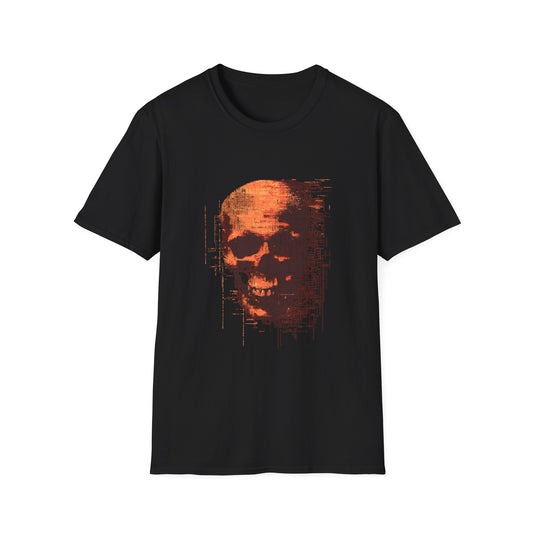 Data Decay – Glitched Skull Pixel Design