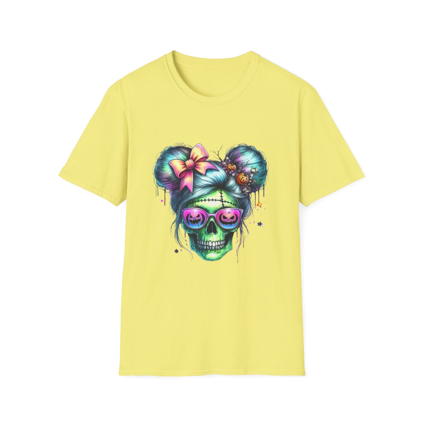 Skull and Swagger Halloween T-Shirt, Spooky Trickster Tee, Sugar Skull Costume Shirt, Halloween Party Top, Woman Skull Power