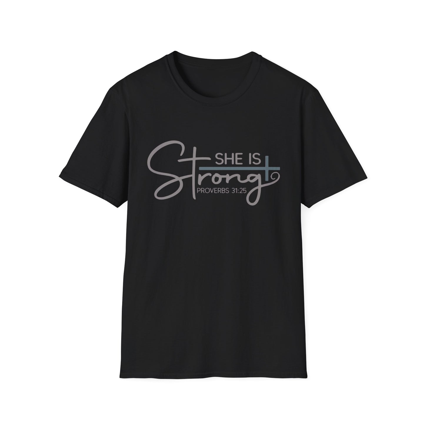 She Is Strong Tee – Proverbs 31:25 Empowerment Edition