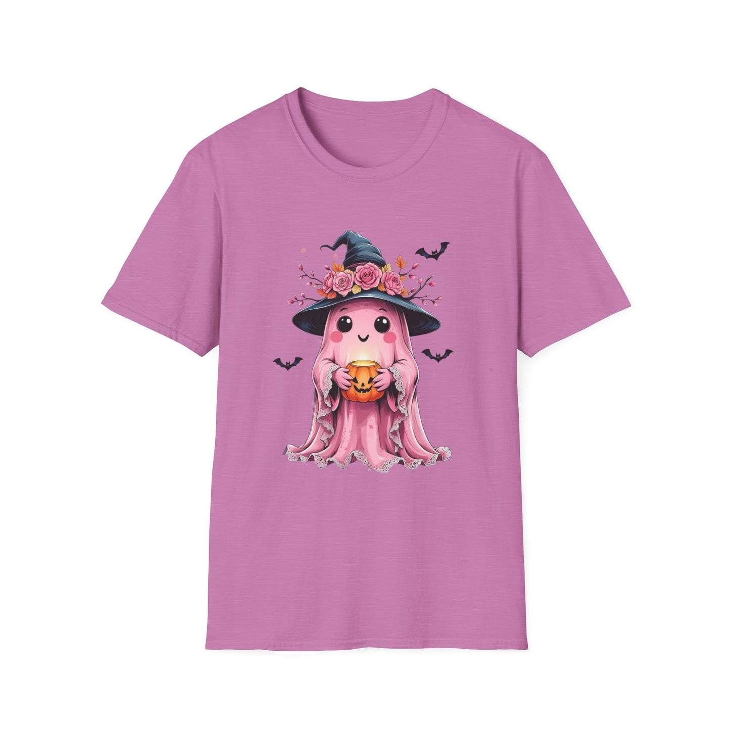 “Ghost & Pumpkin” Tee – Floral Witch Hat Edition