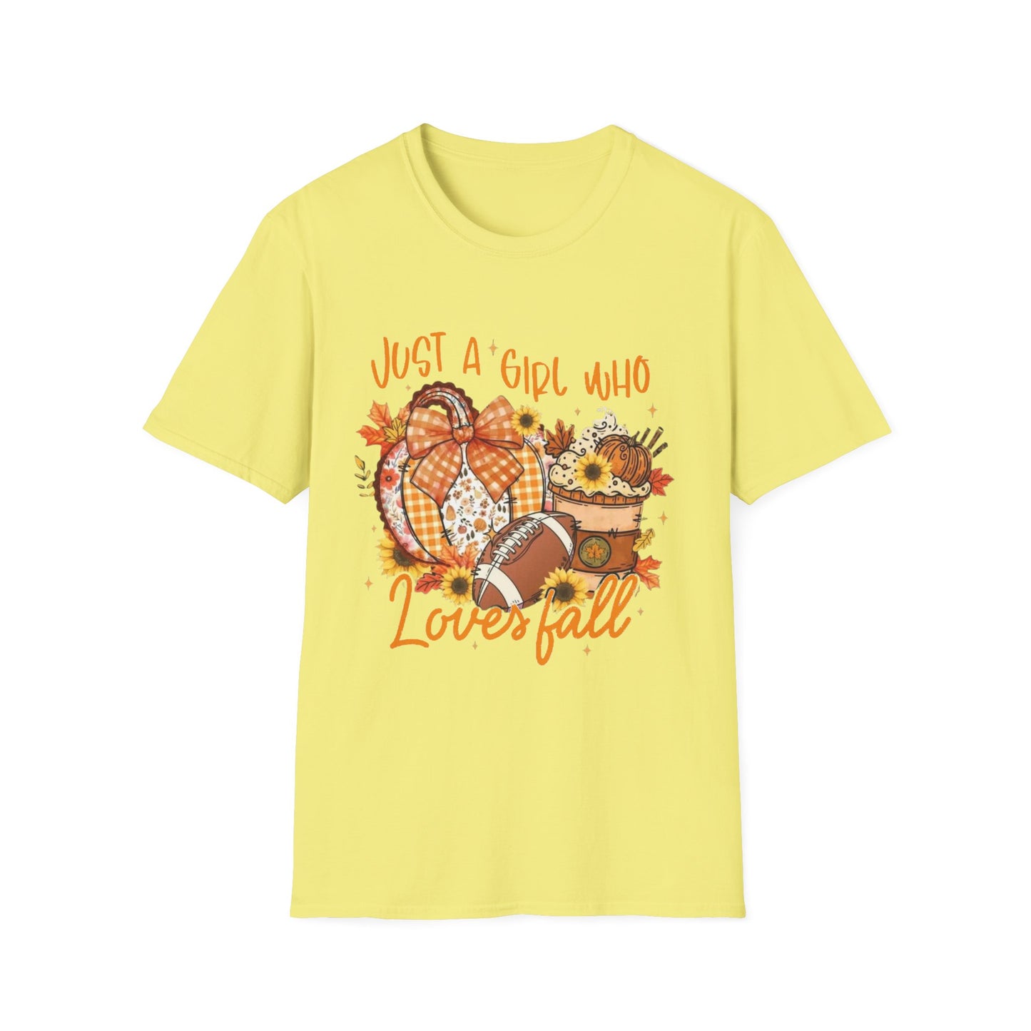 Just a Girl Who Loves Fall Short Sleeve Tee