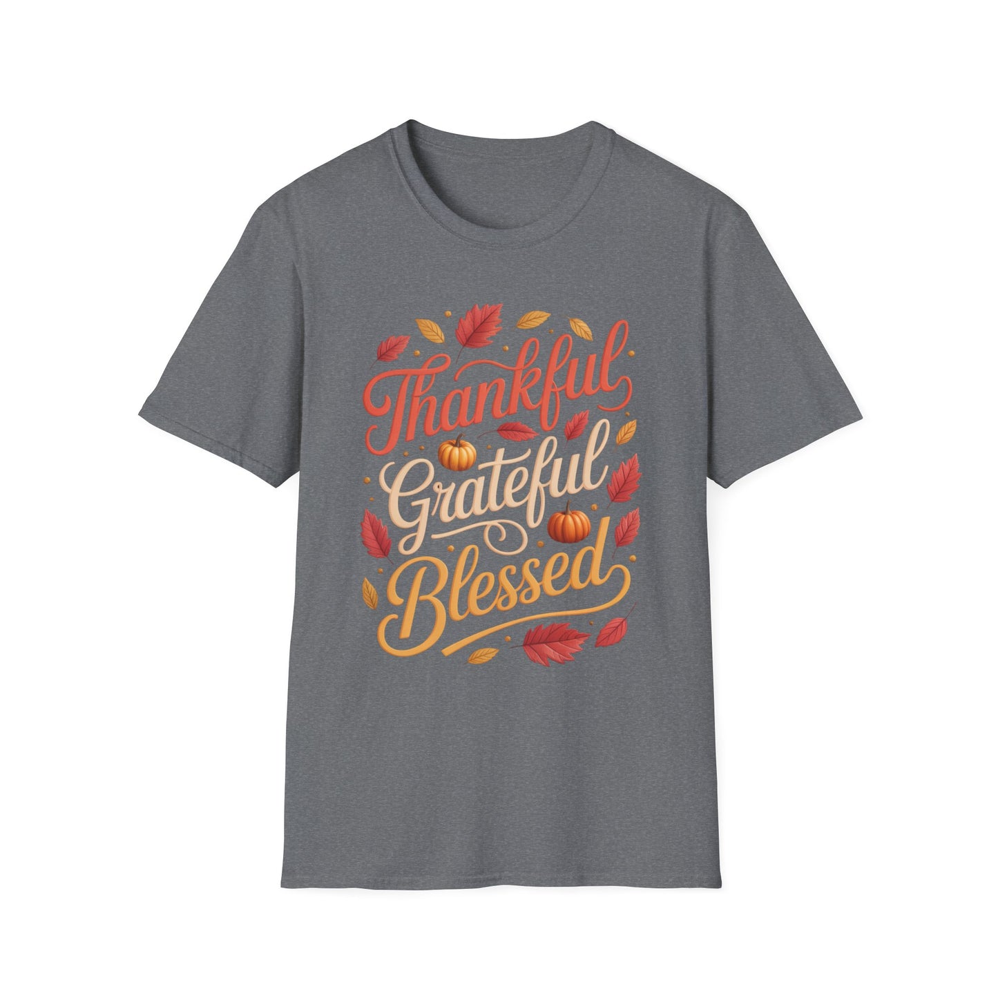 Thankful. Grateful. Blessed. Short Sleeve Tee