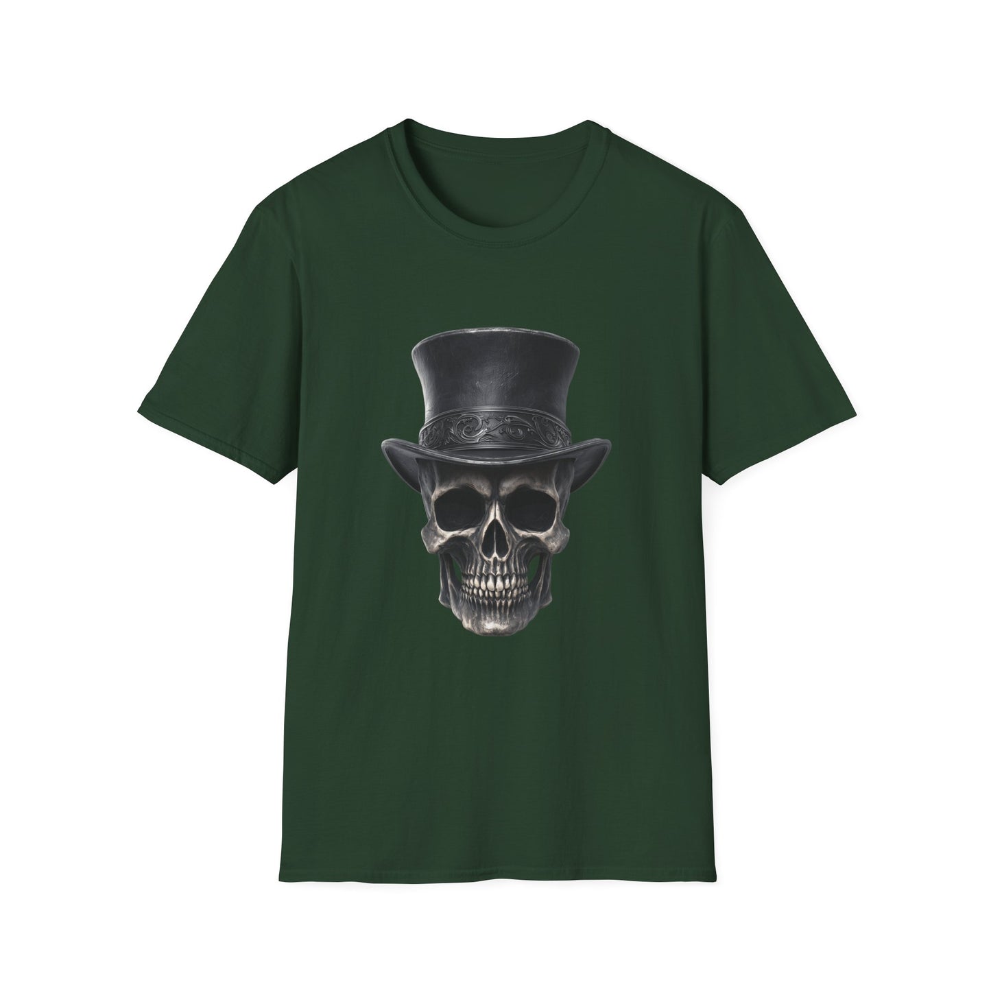 Dapper ‘Til Death – Gothic Skull Top Hat Tee