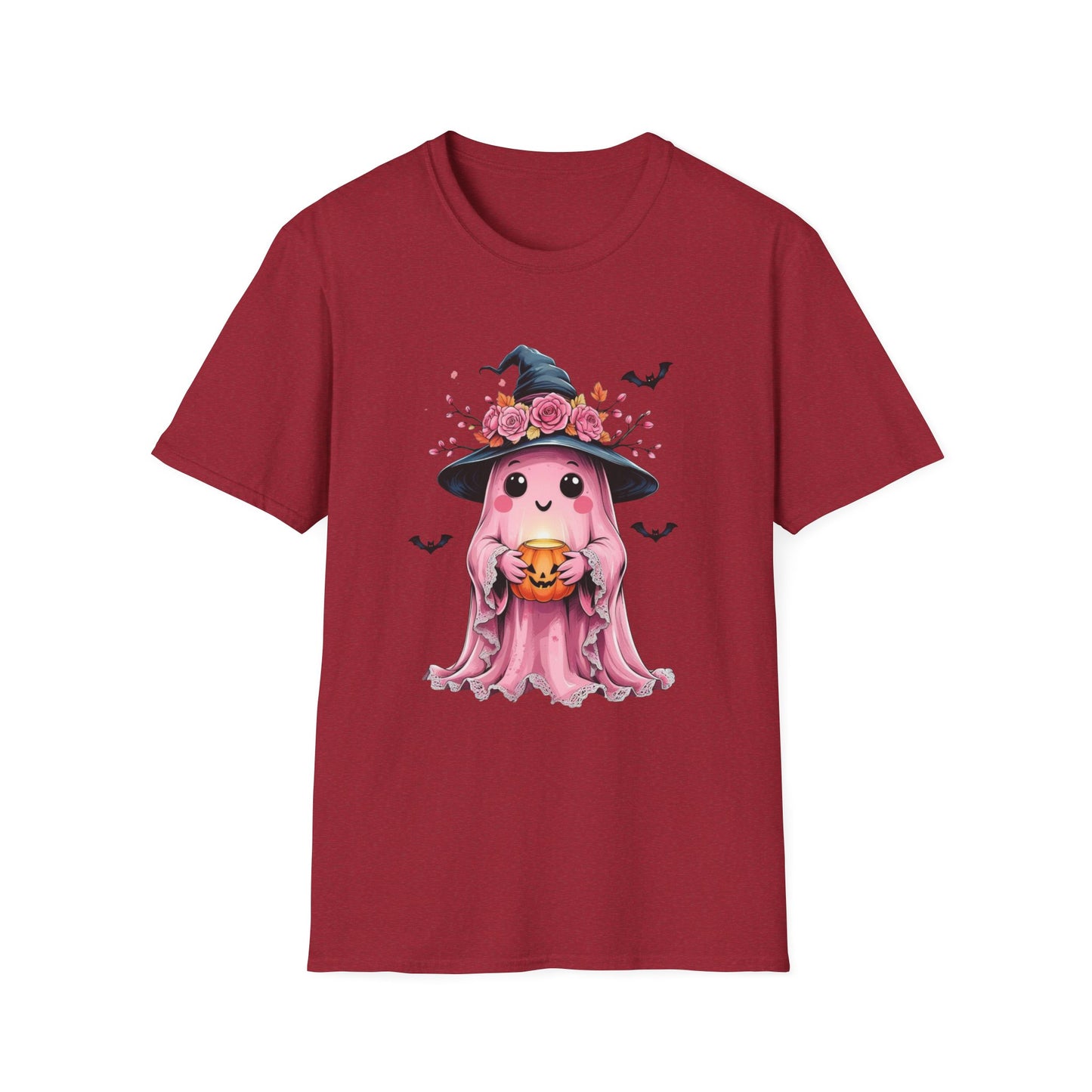 “Ghost & Pumpkin” Tee – Floral Witch Hat Edition