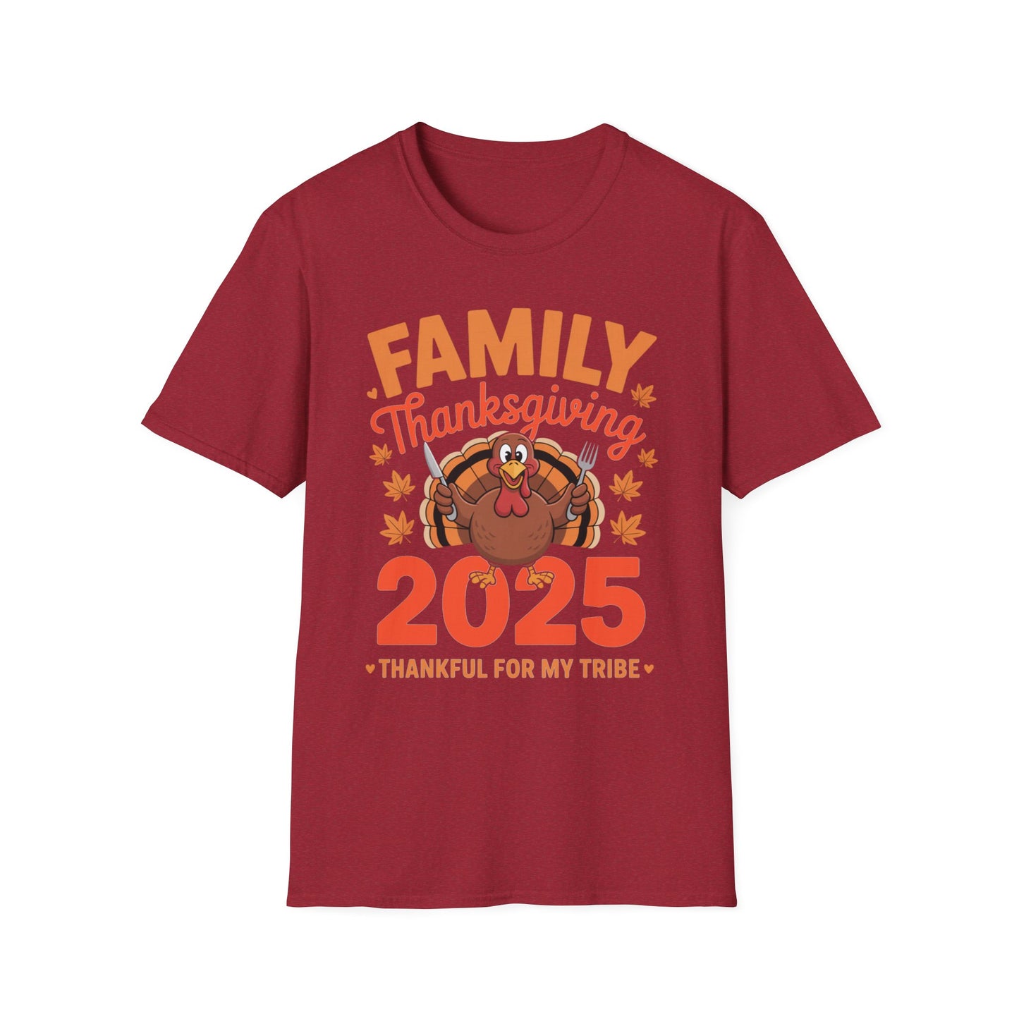 Thankful for My Tribe – Family Thanksgiving 2025 Short Sleeve Tee