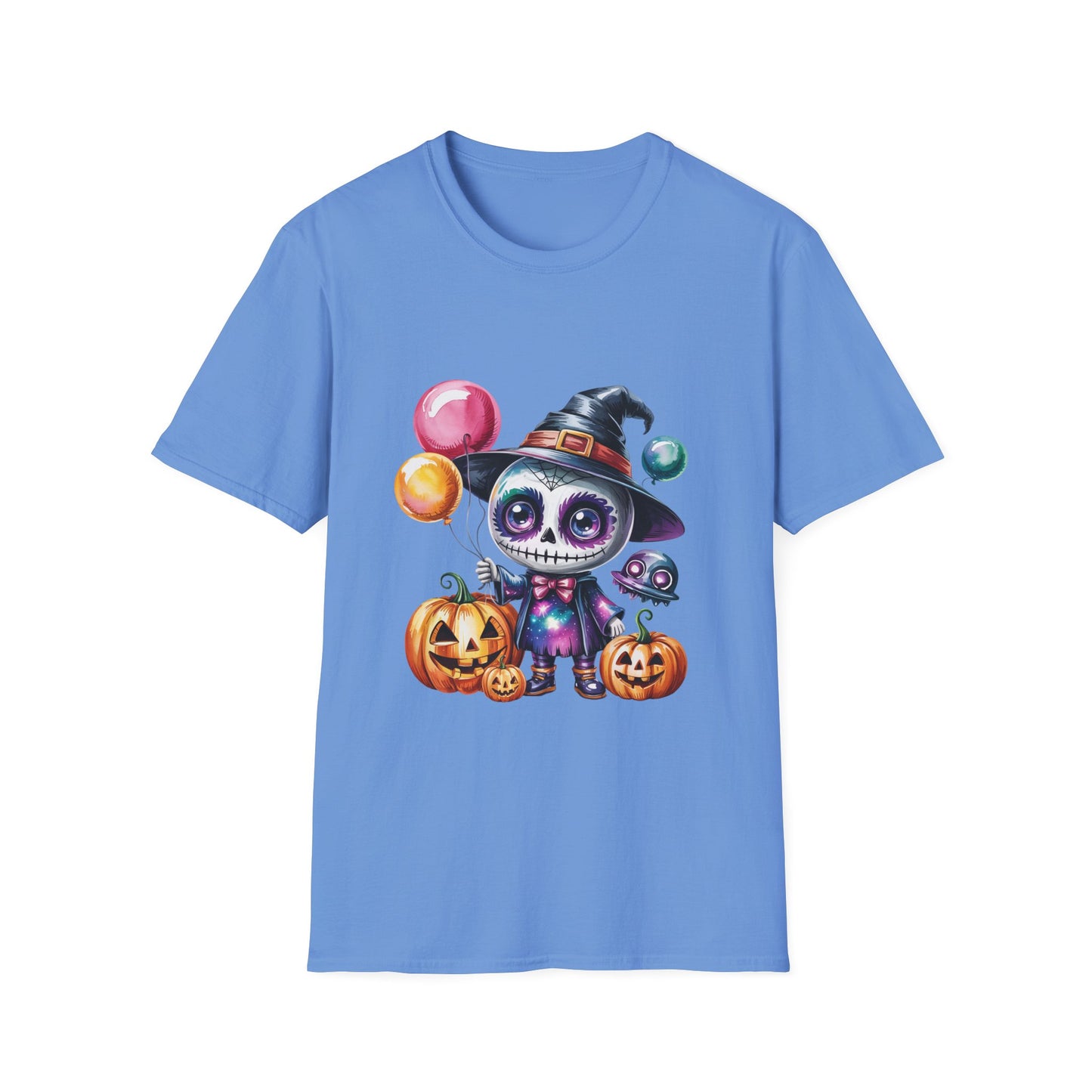 Baby Skeleton Witch Halloween T-Shirt, Spooky Trickster Tee, Sugar Skull Costume Shirt, Halloween Party Top, Day of the Dead Graphic Tee
