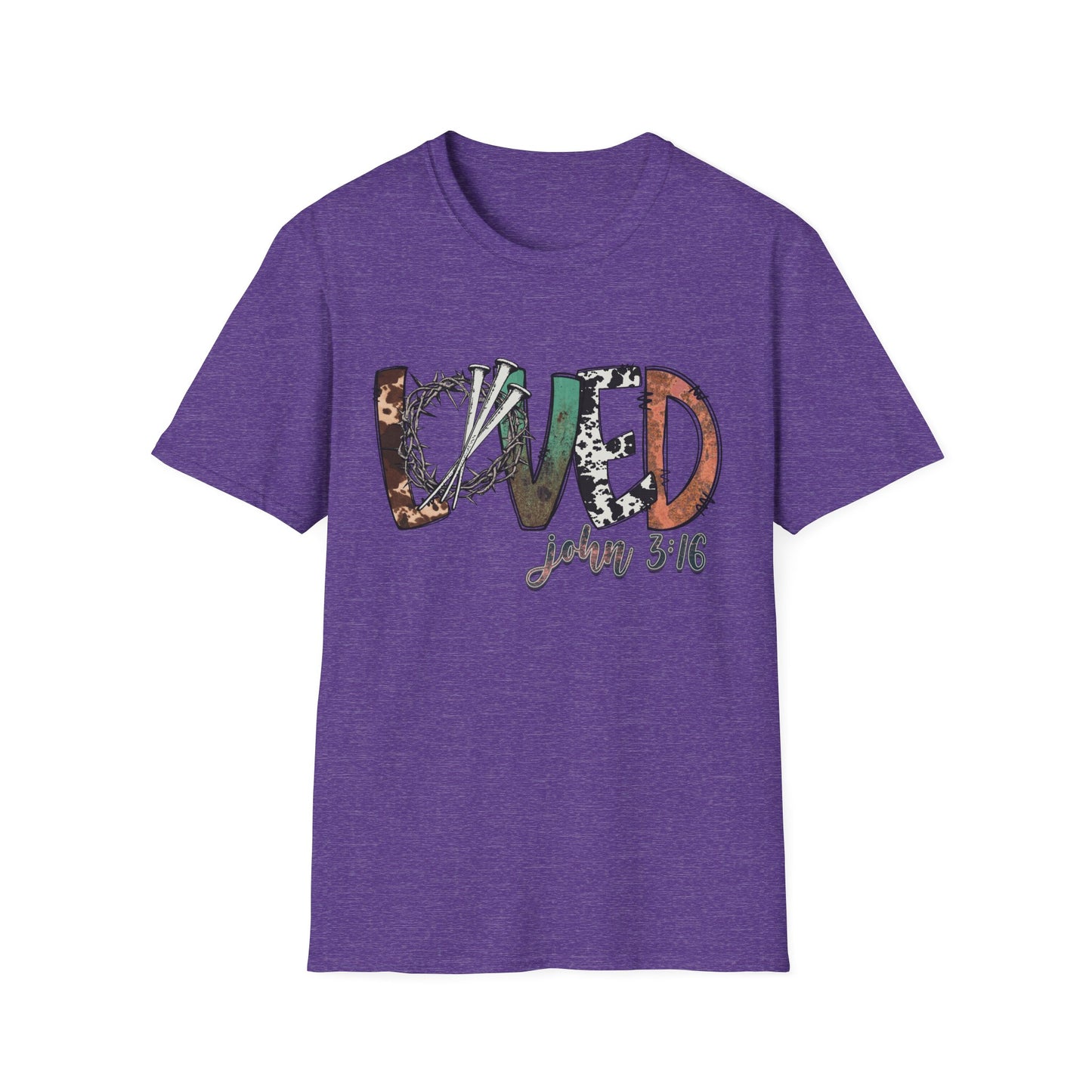 LOVED – John 3:16 Textured Faith Tee