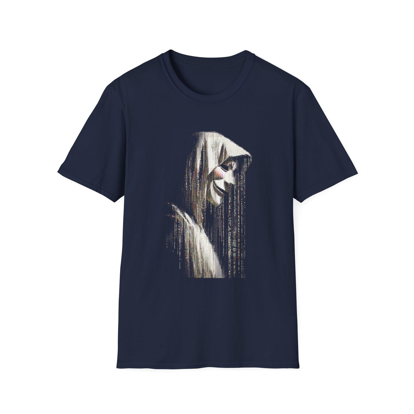 Anonymous Protocol – Glitched Guy Fawkes Hooded Design