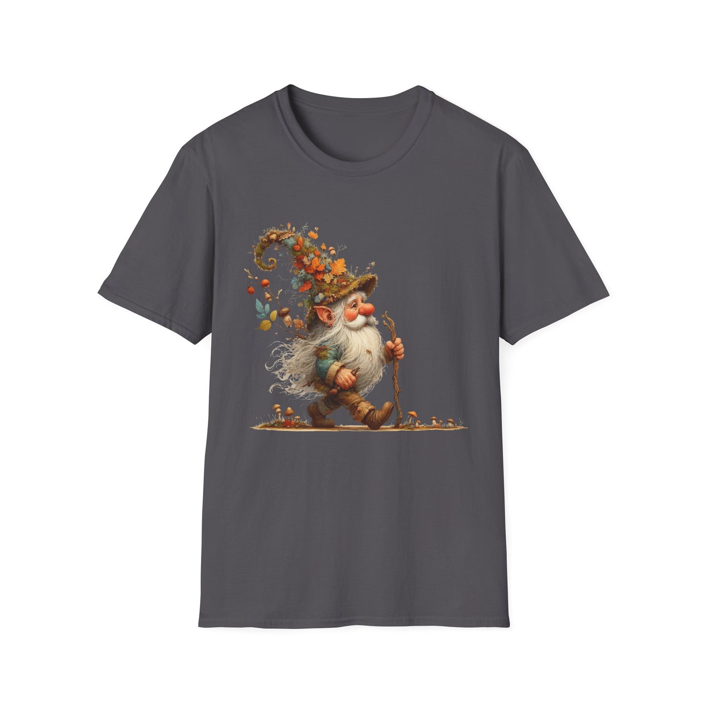 “Forest Walker Gnome” Tee – Woodland Lore Edition